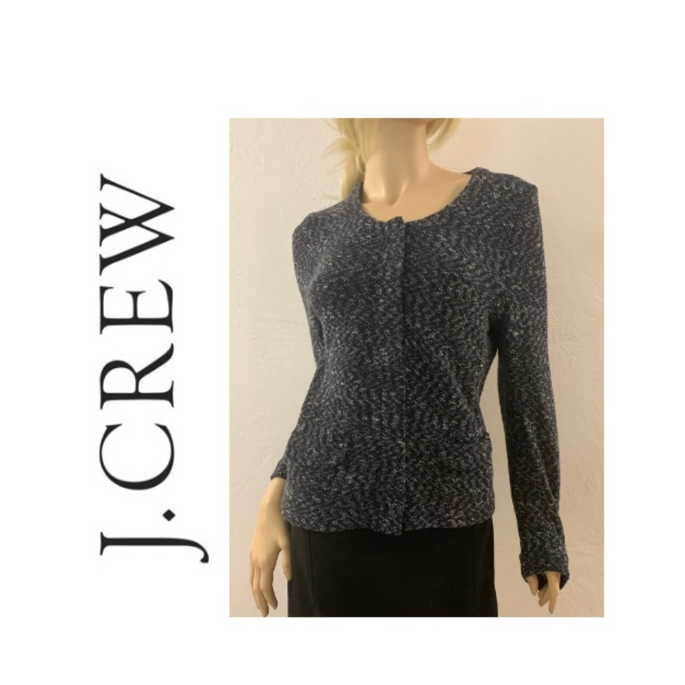 J. Crew Knit Tweed Zip-up Blazer  (NWOT)